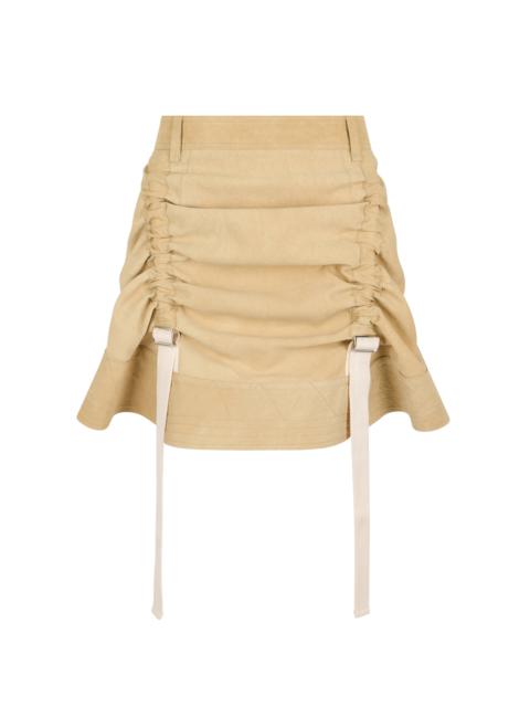 rabanne Strap-Detailed Mini Skirt neutral