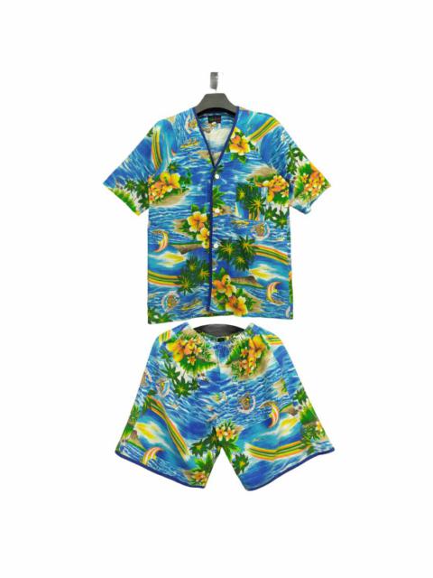 Other Designers Vintage - Beachwear Set Sante' Fullprint Shirt & Short Pant #396-15