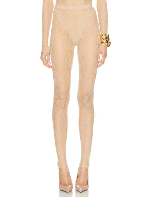 WARDROBE.NYC Lace Stirrup Legging
