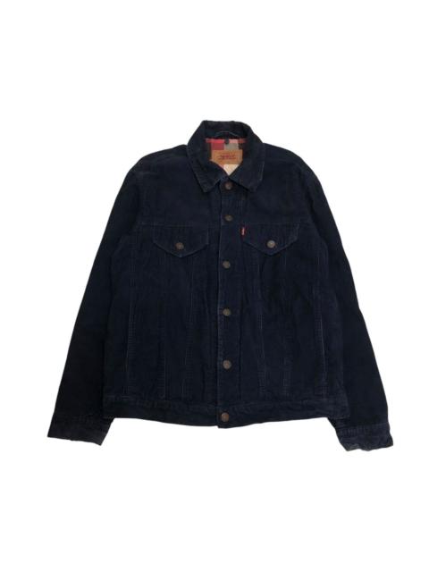 Levi's 🔥VINTAGE BIKER TRUCKER JACKET LEVI’S CORDUROY BLANKET
