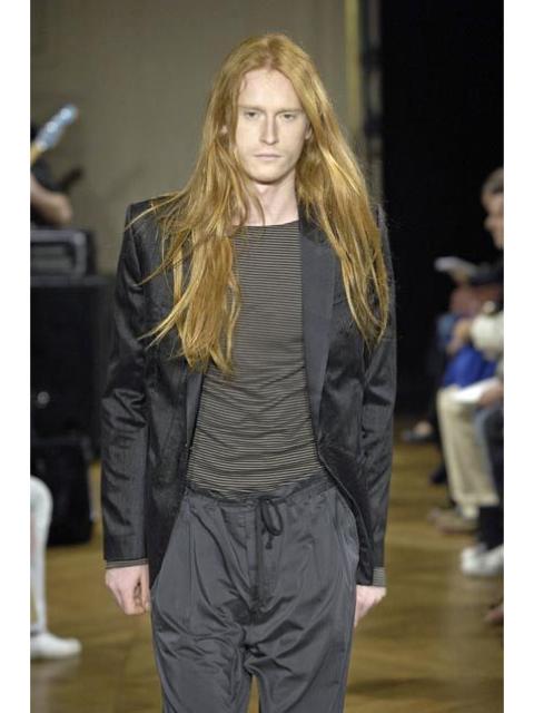 Other Designers Veronique Branquinho - Runway silk smoking blazer SS08.Like Carol Christian Poell