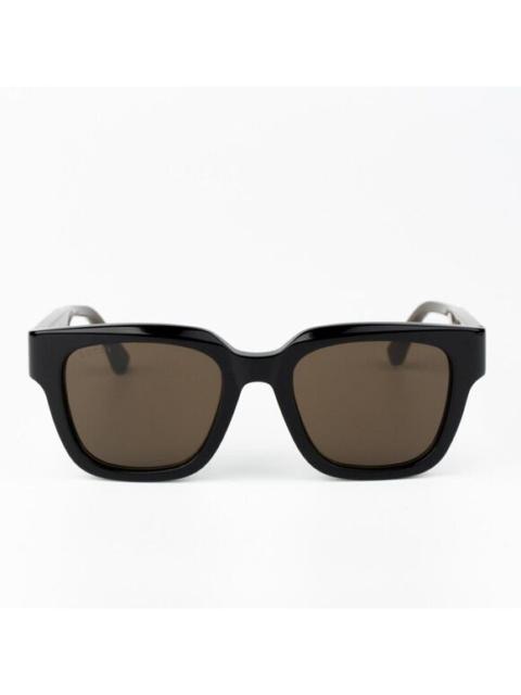 GUCCI NEW Gucci GG1670SK 004 Black Green Brown Unisex Square Sunglasses GG 1670SK