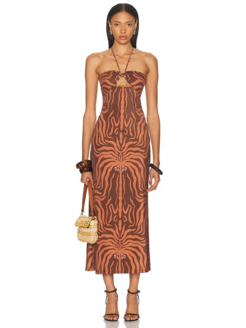 Johanna Ortiz Jungle Palms Midi Dress
