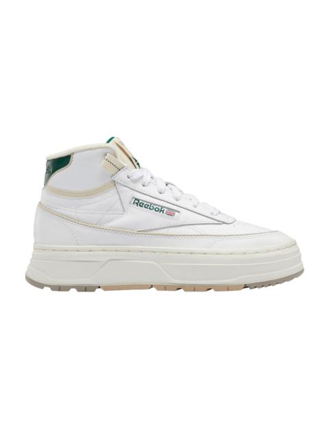 Reebok Wmns Club C Geo Mid 'White Dark Green'
