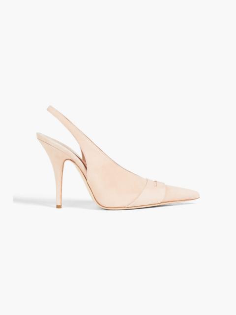 Other Designers Suede slingback pumps