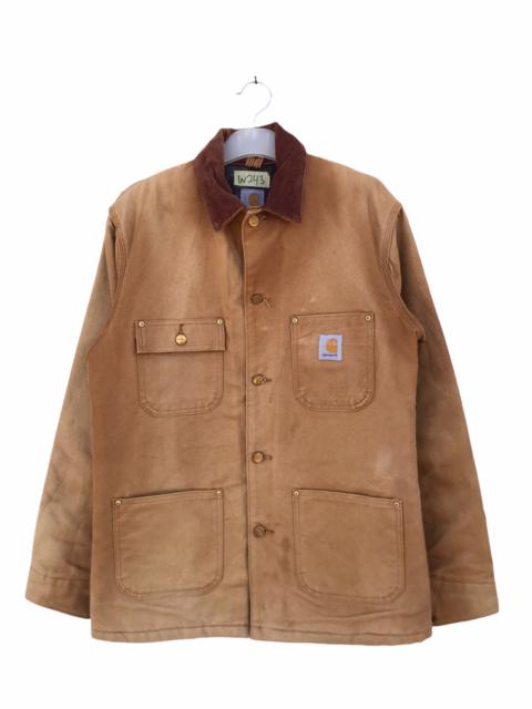 Other Designers Vintage - Vintage Carhartt Sun Faded Duck Canvas Worker Jacket