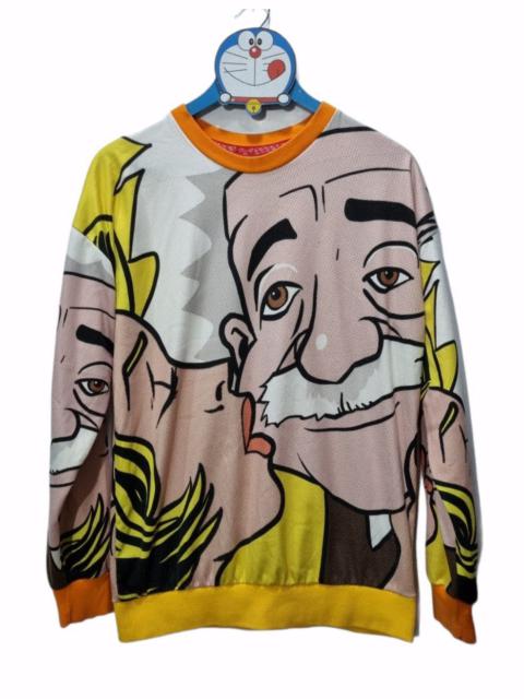 Other Designers Vintage - Albert Einstein Full Print Shirt kiss women love
