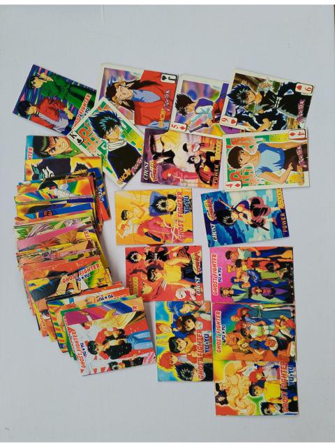 Vintage 90s Ghost Fighter Yuyu Hakusho half sized Philippines teks trading card game (57pcs)