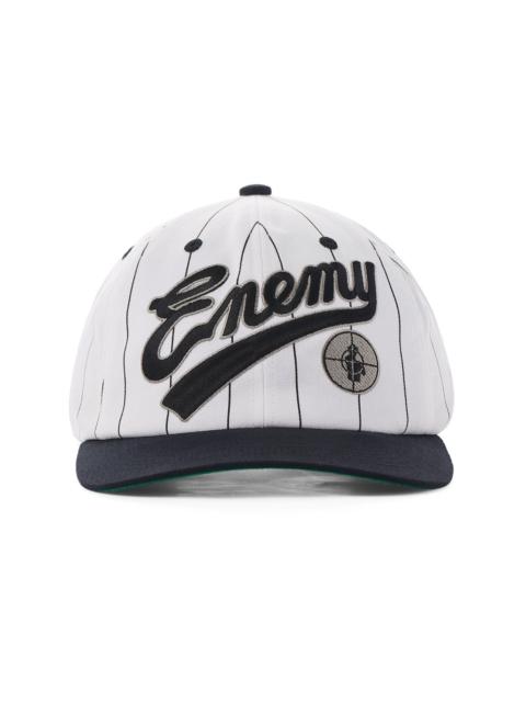 x Public Enemy logo-appliqué cap