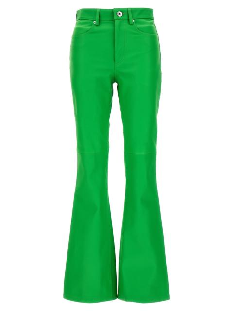 Other Designers J.W.Anderson Women Leather Bootcut Trousers