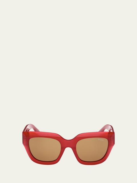 PUCCI EP0215W Butterfly Acetate Sunglasses