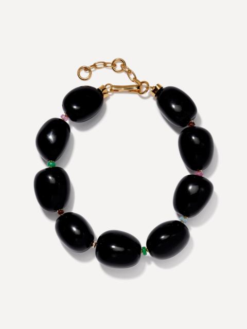 LIZZIE FORTUNATO Gold-Plated Lobos Collar Necklace