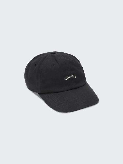 vowels Cotton Twill Cap Black