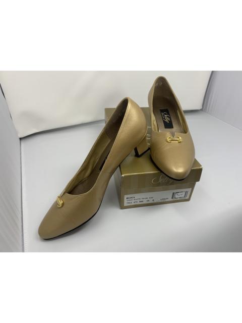 Other Designers Vintage Gold Heels by SELBY- NIB size 10