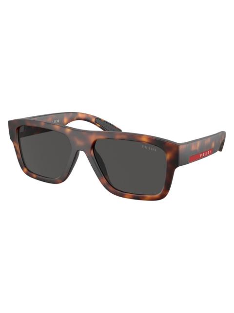 Prada Prada Linea Rossa Dark Grey Square Men's Sunglasses PS 04ZS 17X06F 56