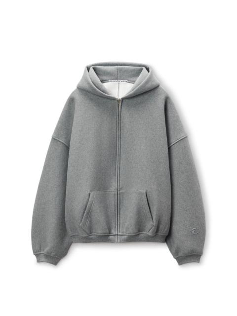 Zip Up Hoodie With Matte Star