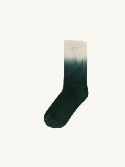 AUTRY UNISEX TIE-DYE SOCKS WITH EMBROIDERED LOGO