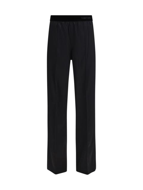 TOM FORD Tom Ford Stretch Silk Satin Pants