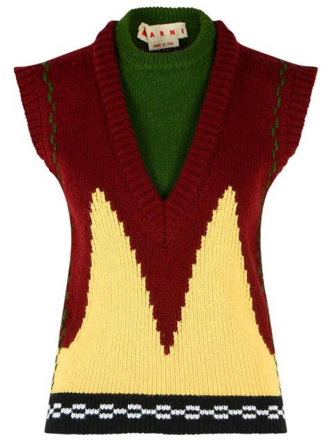 Marni Marni Wool Vest Multicolor Women