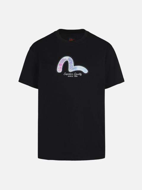 EVISU Seagull Foil Print Boyfriend T-shirt