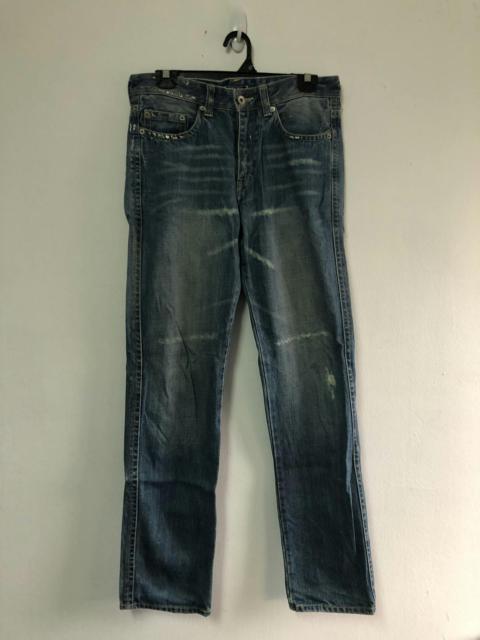 BEAMS PLUS BEAMS Denim Jeans with Silver Paint