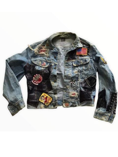 Other Designers Vintage - Lee Reconstructed Patchwork Denim Trucker