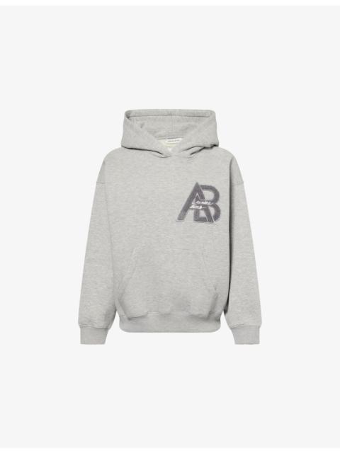 ANINE BING Jaci Letterman Cotton-Jersey Hoody
