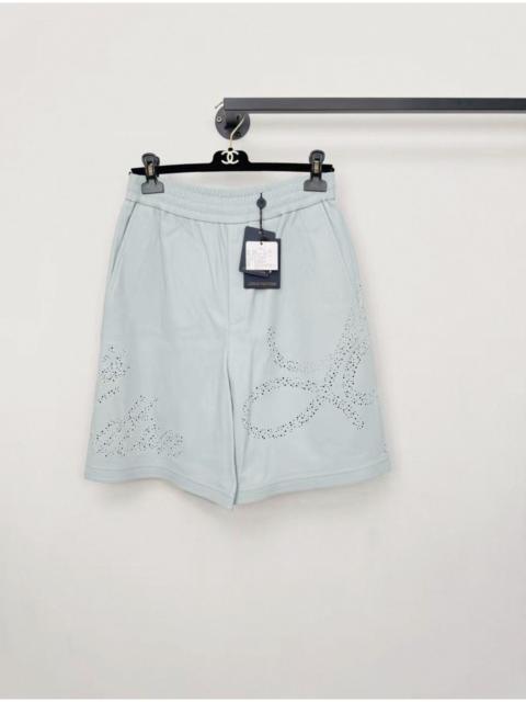 Louis Vuitton Louis Vuitton Perforated Leather Shorts