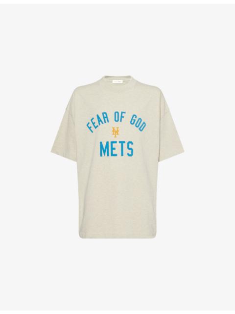 ESSENTIALS FOG x ESSENTIALS x MLB Mets 90's Fit Crewneck Cotton-Jersey T-Shirt