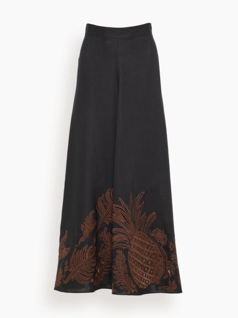 DOROTHEE SCHUMACHER Exquisite Luxury Skirt in Pure Black