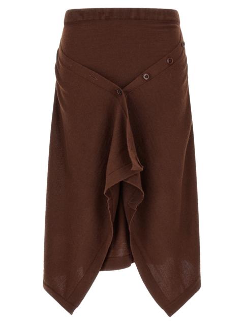 Lemaire Lemaire Women Button Asymmetrical Skirt