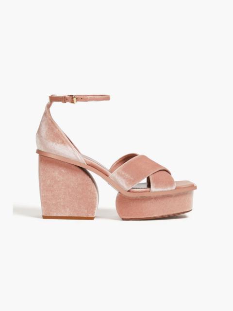 Zimmermann Velvet platform sandals