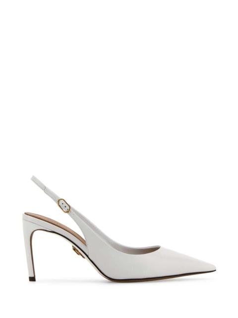 Dolce & Gabbana Women White Leather Devotion 75 Pumps