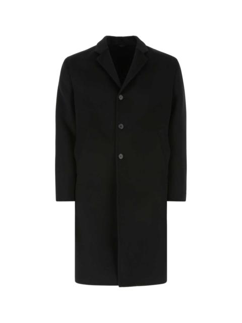 Prada Prada Men Black Wool Blend Coat