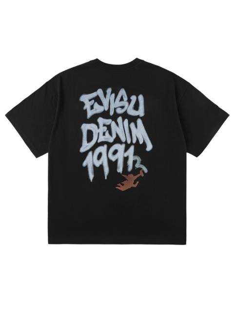 EVISU Angel Graffiti Slogan T-shirt