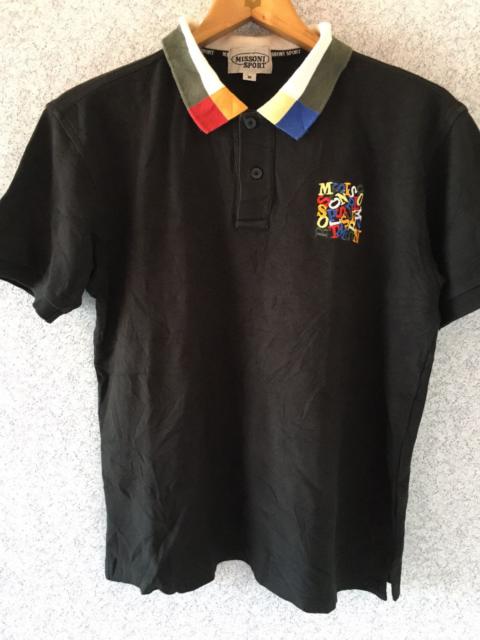 Colourful logo missoni sport polo t