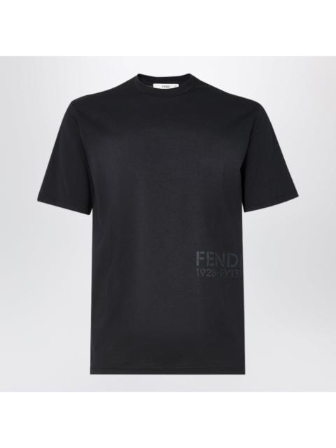 FENDI Fendi Black Cotton T-Shirt Men