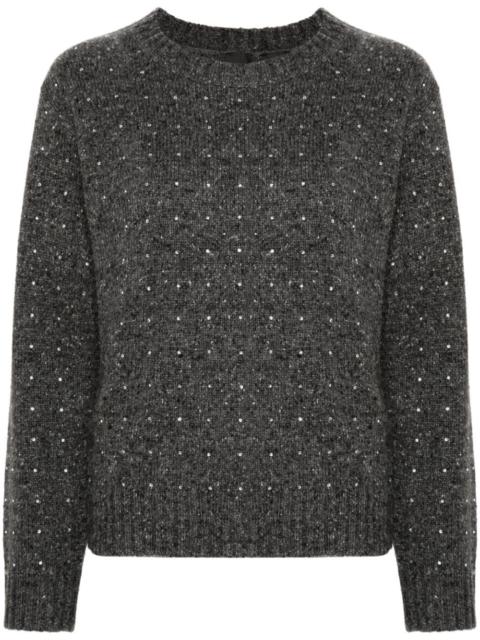 PINKO crystal-embellished sweater