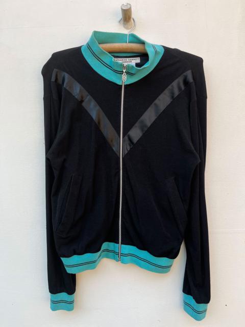 Other Designers Katharine Hamnett London - Katherine Hamner Cut & Sewn Zipper Track Top Sweater