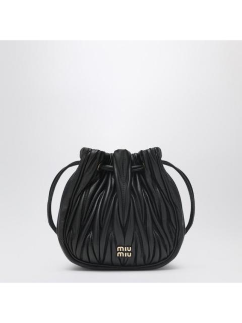 Miu Miu Miu Miu Black Pouch In Quilted Nappa Women