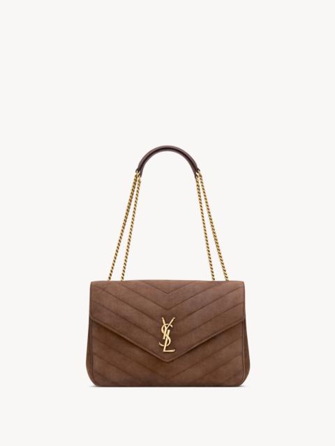 SAINT LAURENT LOULOU LARGE IN MATELASSÉ SUEDE