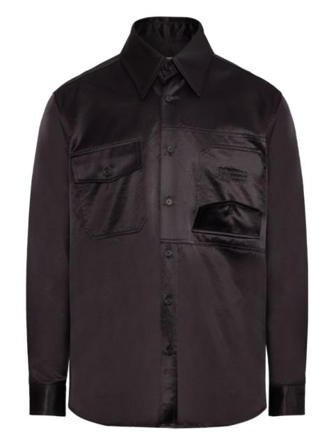 MM6 Maison Margiela satin button-up shirt