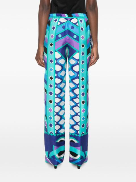 PUCCI Pucci Women Printed Silk Trousers