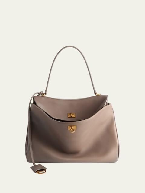 BALENCIAGA Rodeo Medium Leather Shoulder Bag