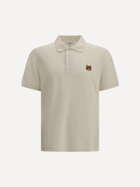 Maison Kitsuné Fox Head Polo in organic cotton piqué
