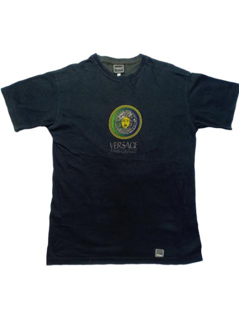 Other Designers Vintage - Vintage Versace Jeans Couture Medusa Big Logo Tee