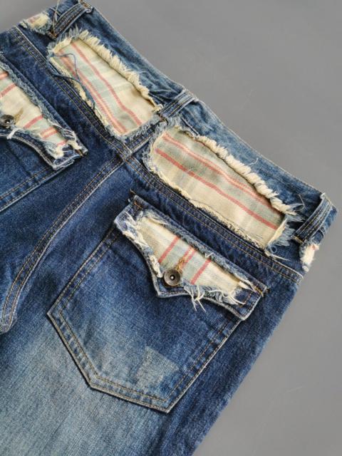 Other Designers Japanese Brand - Beach Sound Distressed Patchwork Reworked Jeans