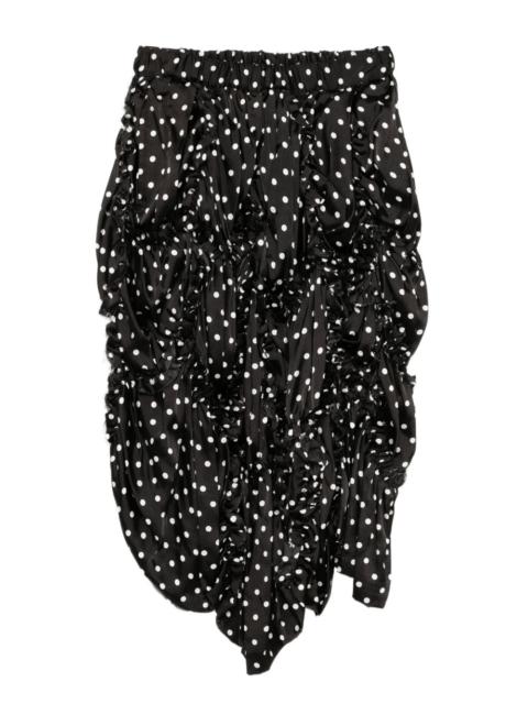 BLACK COMME des GARÇONS polka-dot skirt
