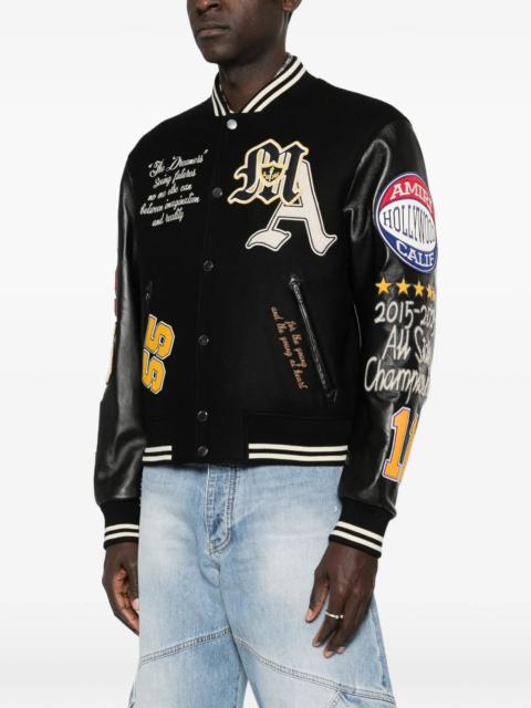 AMIRI Amiri Appliqué Letter Bomber Jacket