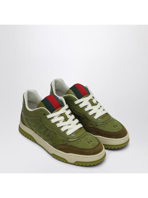 GUCCI Gucci Re-Web Sneaker In Green Gg Fabric Women